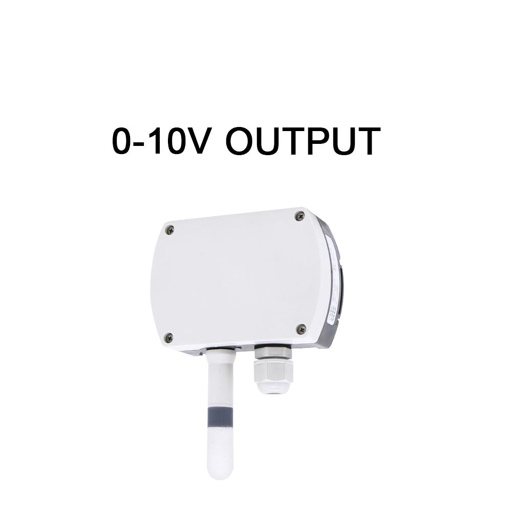 4-20mA RS485 Modbus Wall-mounted Temperature and Humidity Transmitter Sensor with Display Track Installation