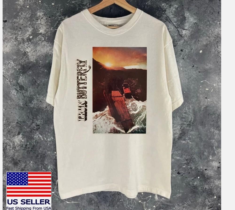Iron Butterfly Band Metamorphosis Natural Color T Shirt Full Size S-5XL