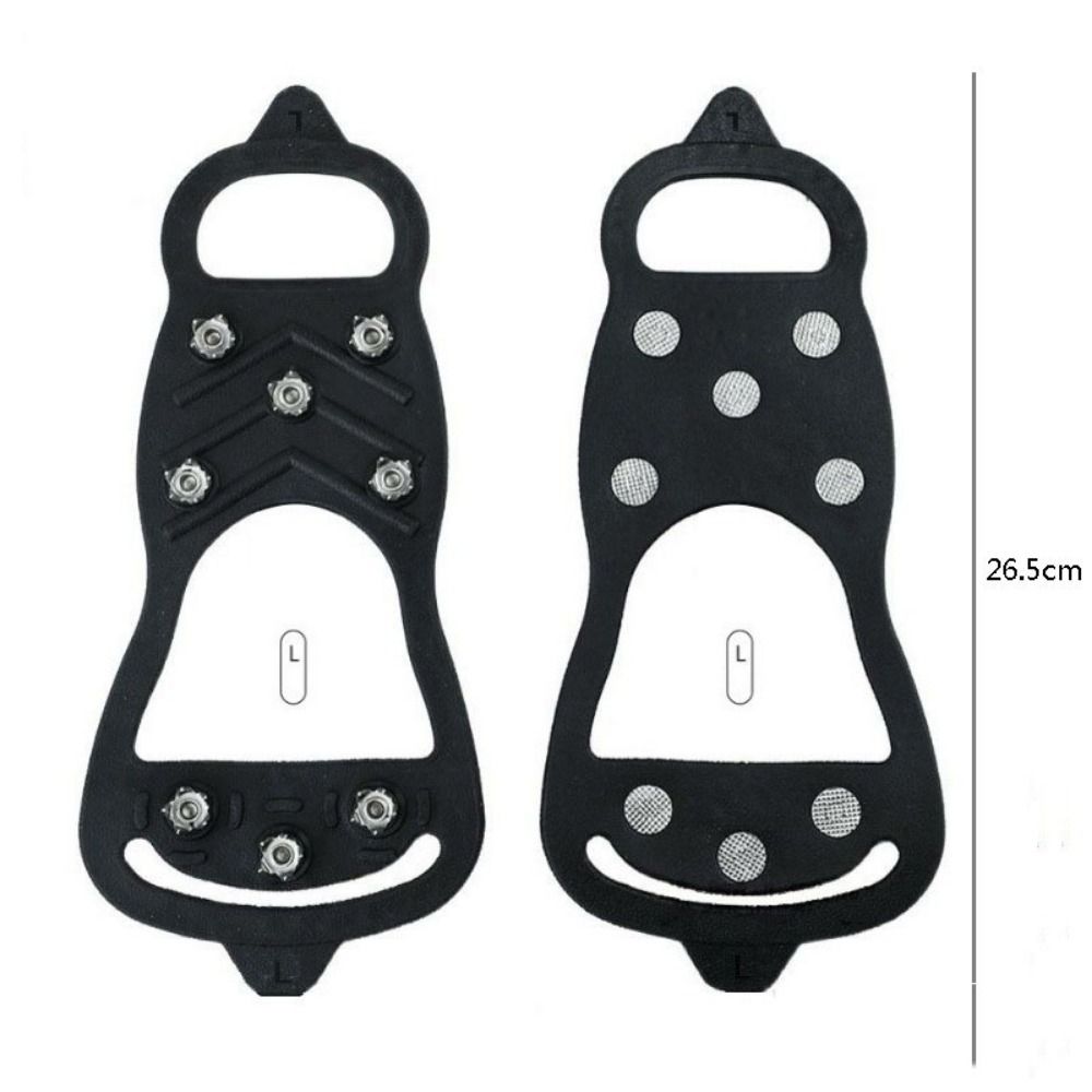 Anti-Skid 8 Anti-Skid Ice Gripper 8 Studs Grips Cleats Shoe Spikes 8 Tooth Ice Snow Crampons  Men