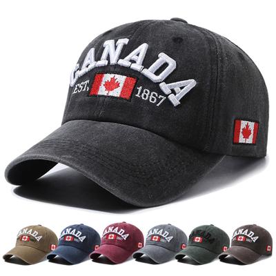 Unisex Soft Top Embroidered Washed Vintage Baseball Cap Sports Sun Shading Cap