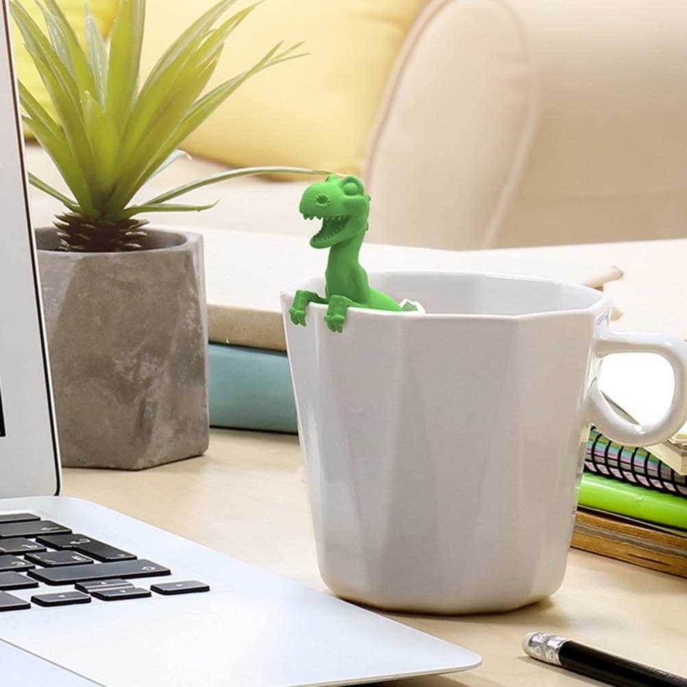 Dinosaurs Shaped Tea Filter Silicone Tea Infuser Heat Resistant Lovely Baby Dinosaurs Shaped Tea