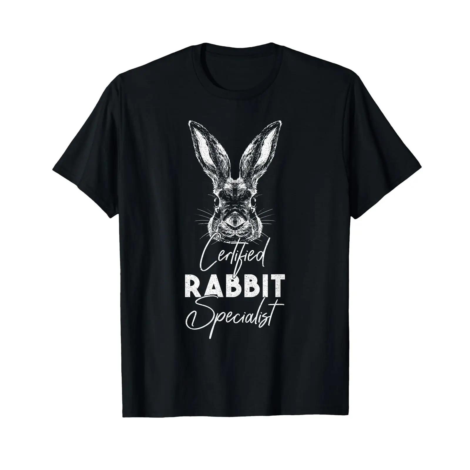 Zertifizierter Kaninchenexperte T-Shirt vintage gewaschen Grafik Vielseitig für den Alltag designer XXXL black