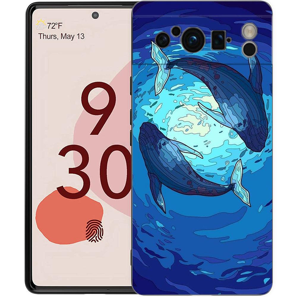 

Чехол для телефона Google Pixel 8 A 7 6 Pro 6A 5G, черный, мягкий противоударный чехол, силиконовый чехол из ТПУ с мультяшным принтом Pixel 7 Pro