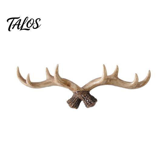 Wall Decor Hanger Vintage Deer Antler Hook, Farmhouse Rustic Mounted Heavy Multi-hook Coat Rack Duty Decorative for Coats Keys Bags Hats Towels