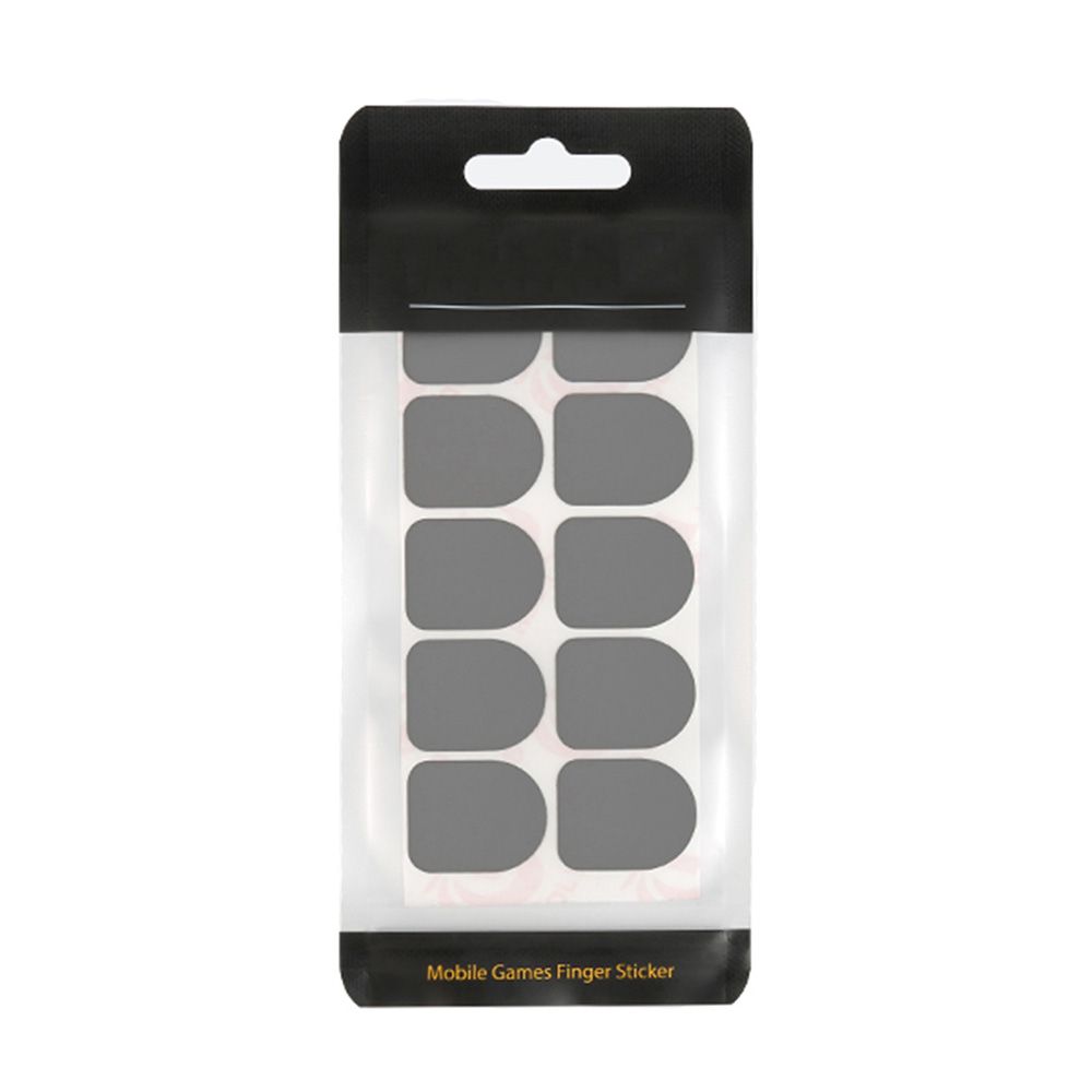 

10 шт. Чувствительные напальчники Чехол Нескользящие кончики пальцев Игровые Защита от пота Напальчник серебряный