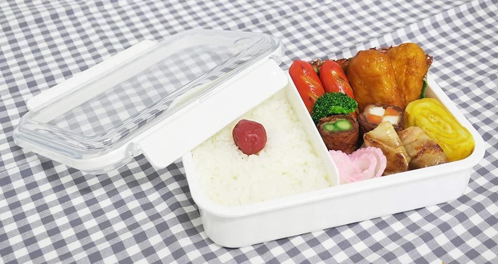 OSK Feel Easy Tight Lunch Box with Navy Made in Dishwasher and Microwave with Simple Box, Freezer-Safe Dividers, Blue, 800ml, Japan, Safe, Two-Point