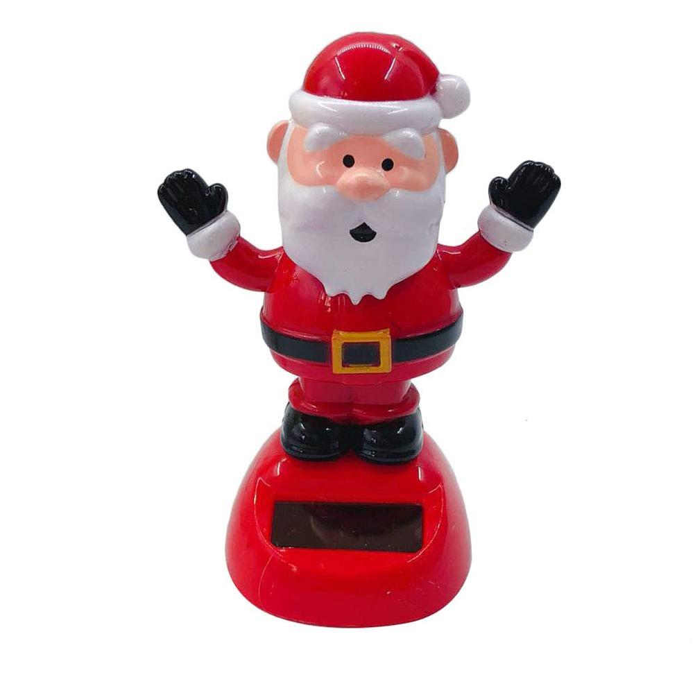 Solar Power Santa Claus Toy Automatic Santa Swing Ornament Christmas Decoration