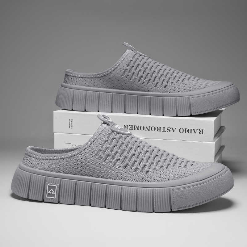 Maucassin Laceless Hiking Boots Men Summer Shoes Men's Shoes For Summer Sneakers Sports Real Top Grade Joggings