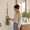 Beaded for Bathroom Wall Mounted Decorative Towel Holder with Hooks