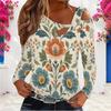 Women Long Sleeve Oversized Blouse With Chest Hollow Decoration