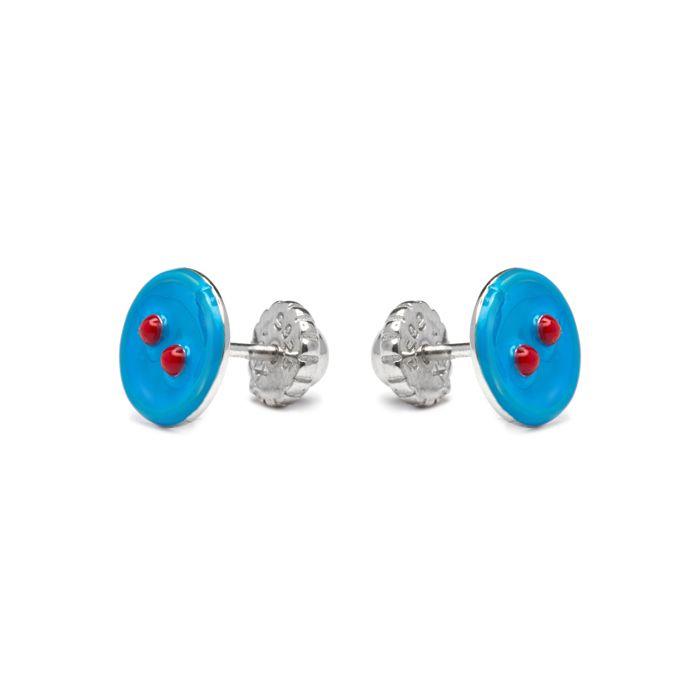Boucles d’oreilles - LUXENTER - Lyros - Argent sterling 925 rhodié - Turquoises - Perles bleu