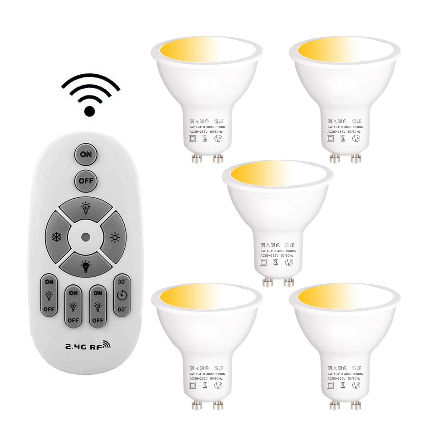 

Світлодіодний спот GU10 6 Вт (еквівалент лампочці 60 Вт) з дистанційним керуванням, що регулює яскравість і колір. Доступний у теплому білому, денному та нейтральному кольорах