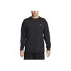 Made In USA Serie Bequemes Vielseitiges Mode-Pullover Langarm-T-Shirt Herren Tops Schwarz DN1574-010