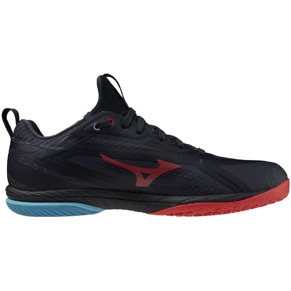 Mizuno Table Tennis Shoes Wave Drive Neo 4 Lightweight Cushioned Indoor Gym Dark Gray x Red x Blue cm 2E 24.5