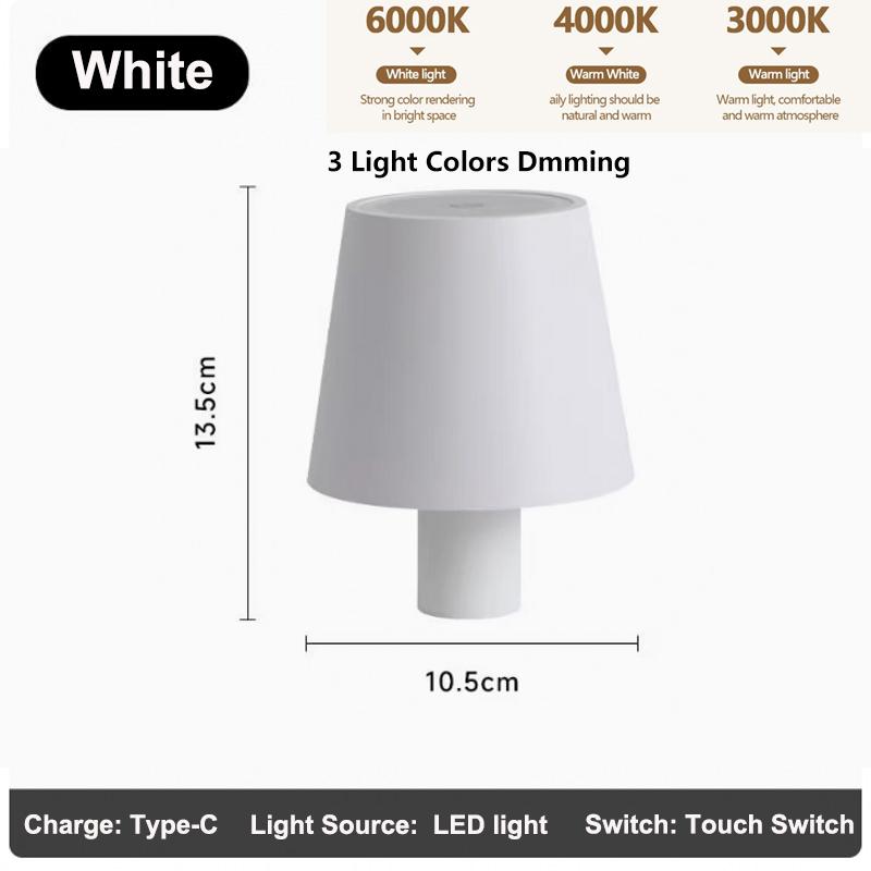 Wine Bottle LED Wireless Table Lamp mAh 7 Colors Dimmable RGB USB Rechargeable Dining Table Lights Beverage Lamp Top touch