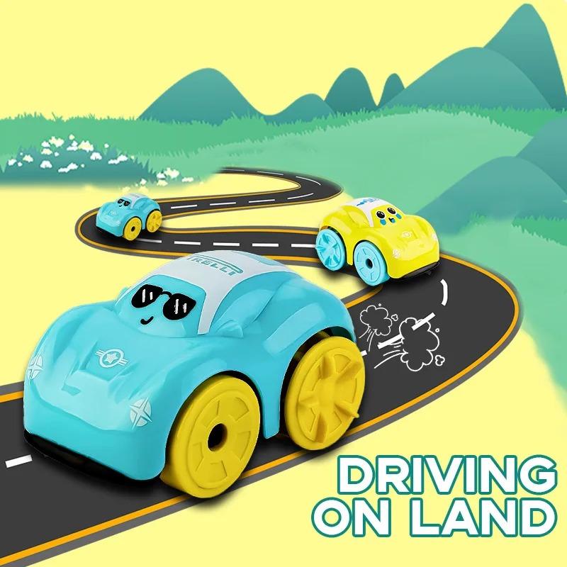 Baby Shower Toys Amphibious Cars Bathroom Floating Clockwork Toy Cars Children Cute Swimming Water Playing Toys For Kids Gifts
