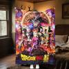 1 Stück Dragon Ball Super Aufdruck Flanelldecke, Hohe Qualität für alle Jahreszeiten, Heimdekoration, Wärme und Komfort, Perfekt für Weihnachtsgeschenke