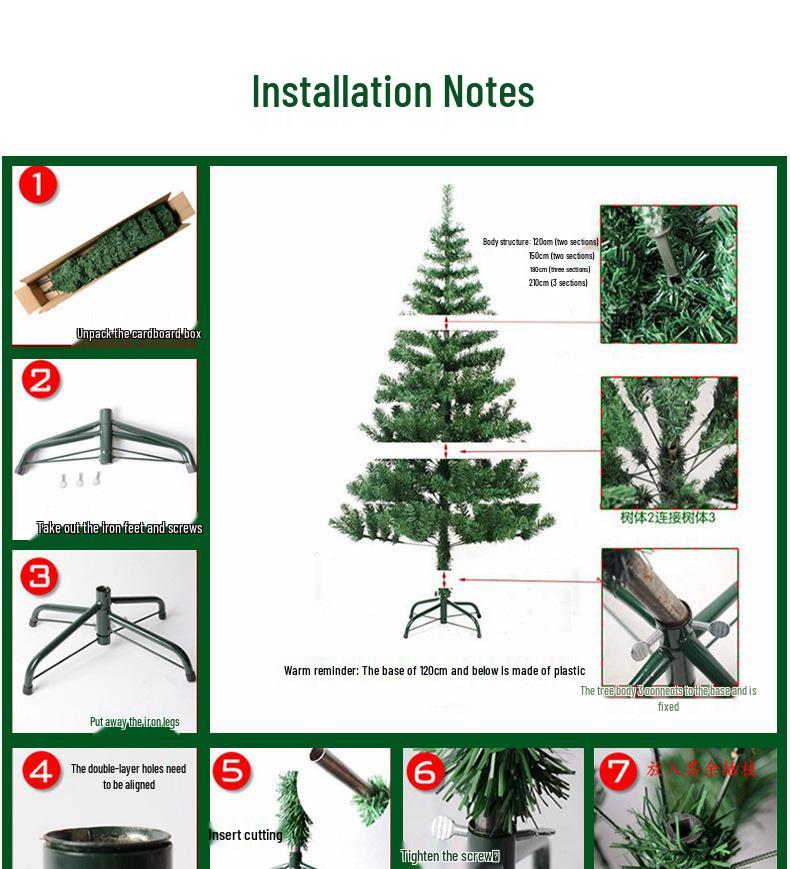 Black PVC Christmas Tree for Hotel Decoration - Large, DIY, Mini, Dense Simulation