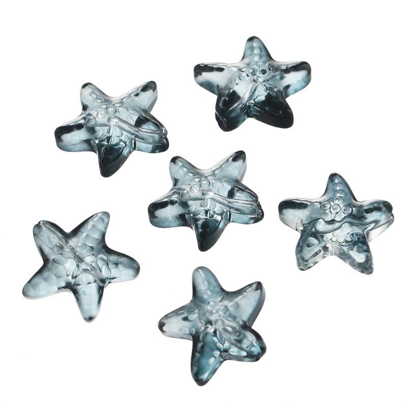 Mary Glass starfish loose beads glass beads handmade diy bracelet necklace jewelry