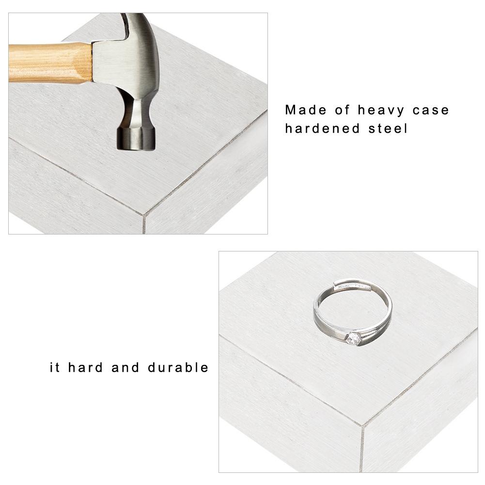 6.3*6.3*3cm Metal Steel Bench Block Jewelers Gunsmith Metal Anvil Square Tool