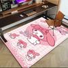 1pc Sanrio Melody Mermaid Printed Office Carpet Rectangle Rug Under The Table,Perfect Room Decor for Living Room, Bedroom, Kitchen, Non-slip Floor Mat