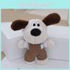 Adorable Plush Dog Keychain Cute Cartoon Animal Stuffed Toy For Kids Gifts