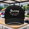 Danny Legend Text Adjustable Baseball Cap  Trendy Print Duckbill Cap for Outdoor Sports Camping Golf  Hip Hop