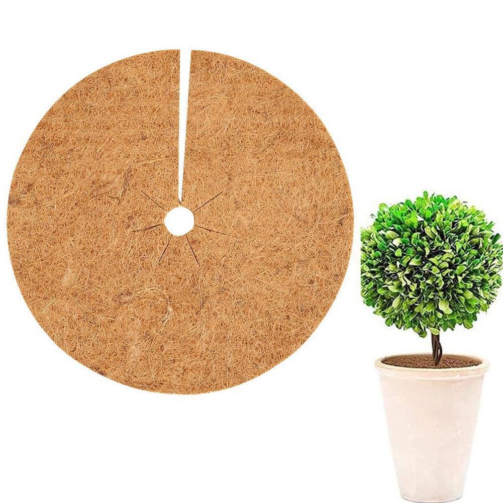 Natürlicher Kokosfaserkohle Baum Mulch Ring Schutz Organische Matte für Innen Außen Scheibe Pflanzenabdeckung Blumentopf