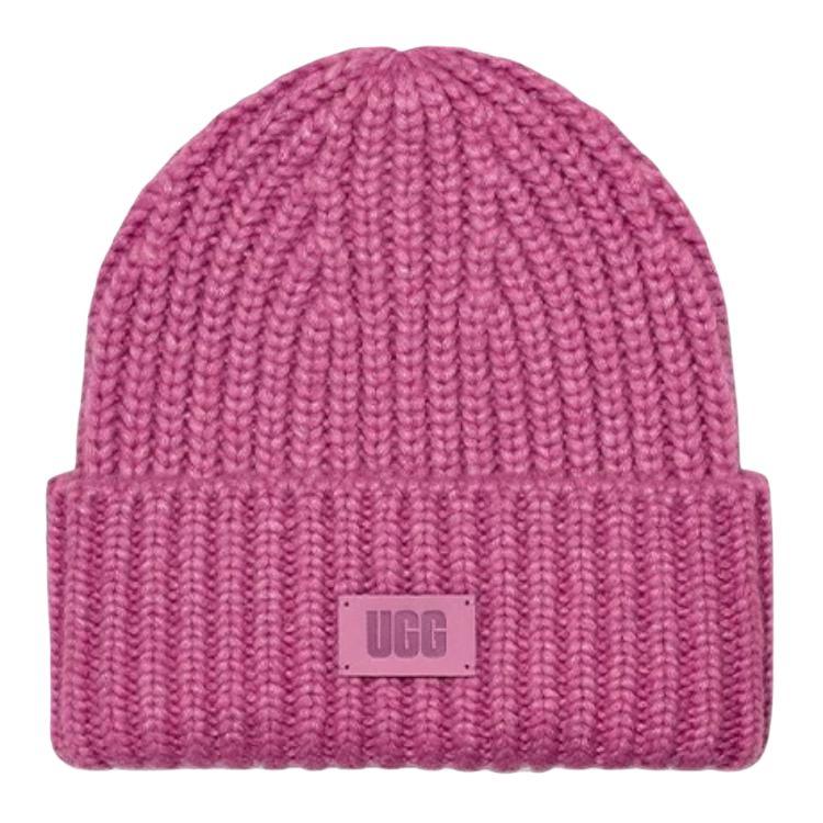 UGG Wool Blend, Leather, Acrylic, Nylon, Wool Beanies Kids Purple 191459230282 OS