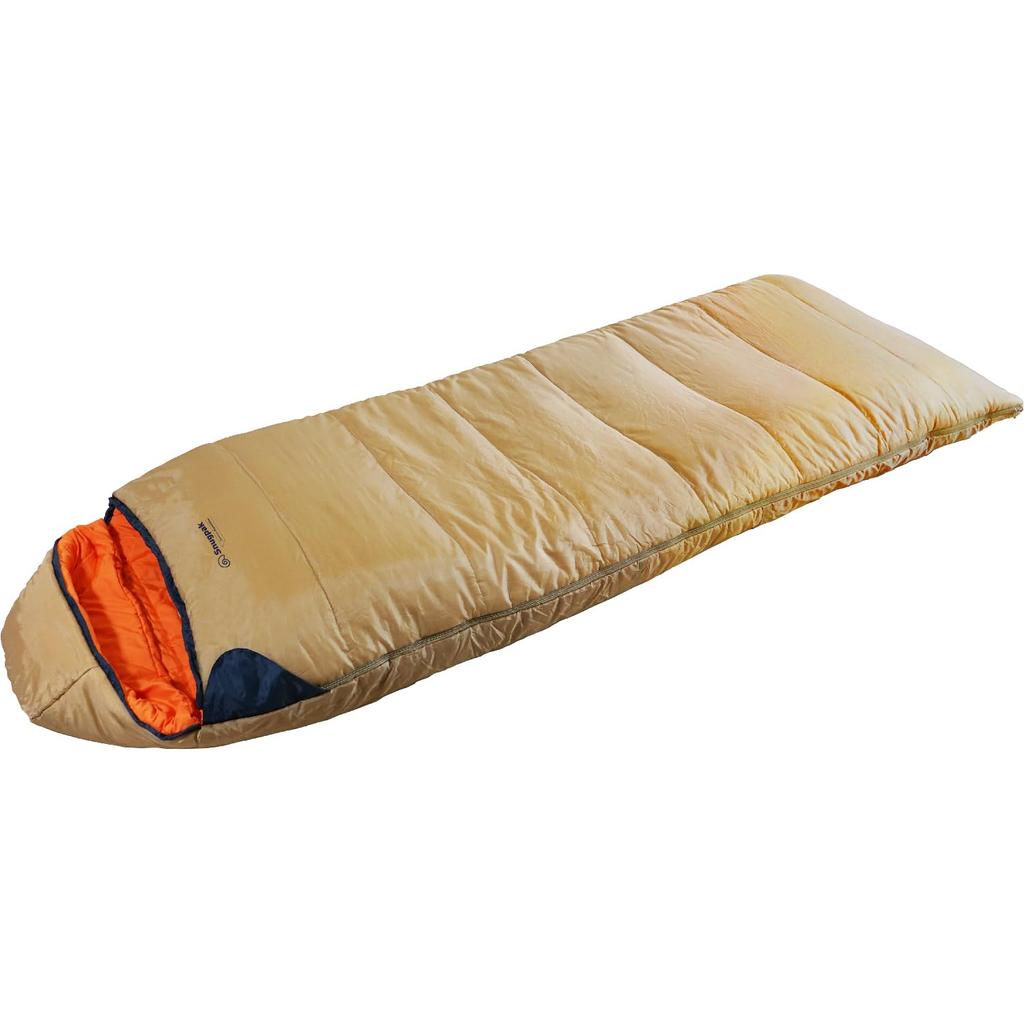 Snugpak Sleeper Expedition II Square Light Zip Sleeping Bag, Desert Tan, Fall/Winter Use [Comfortable Temperature -12°C] (Official Japanese Product)