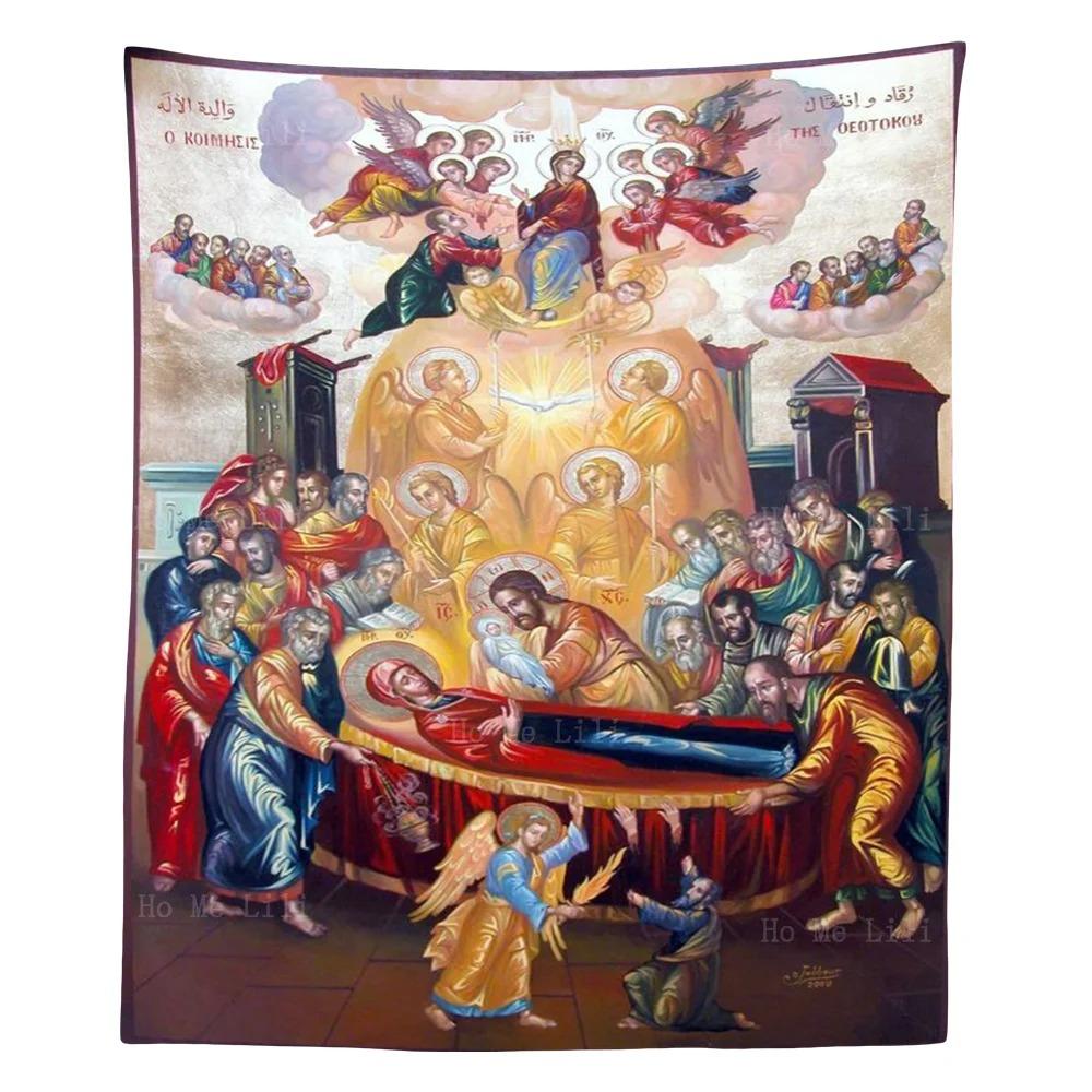 Assumption Day Theme Rest Feast Tapestry Aesthetic Wall Decoration Bohemian Room Home Decoration