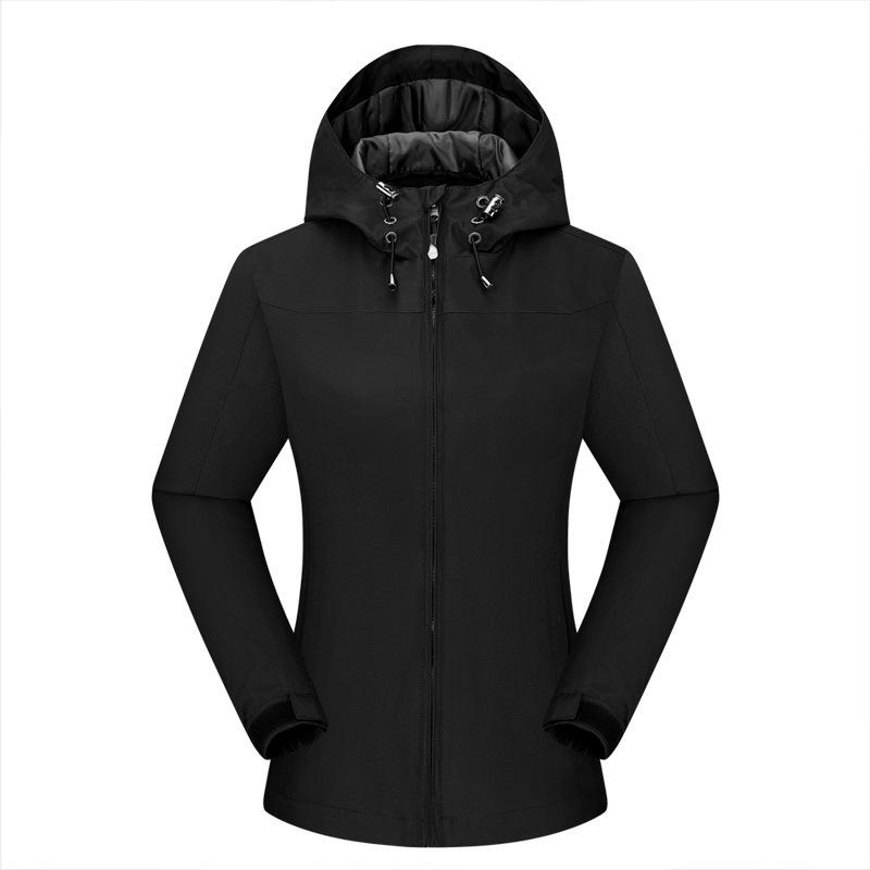 Unisex Waterproof Hooded Jacket for Outdoor Activities with Logo Printing