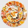 50 Orange Graffiti Stickers: Creative Fresh Orange Decor for Notebooks & DIY Projects