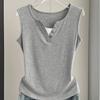 95% Cotton Two-Piece Camisole Vest for Women - Plus Size Spring/Summer 2026 Sleeveless Top