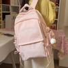 Mochila Macaron Alto Valor Estudiante Mochila Escolar Mujer Gran Capacidad Mochila para Viajes Cortos Moderna Versátil Mochila Casual
