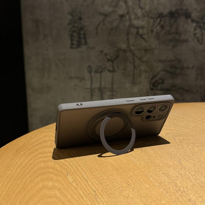 360° Rotating Stand Matte Clear Magnetic Case For Samsung Galaxy A17 A07 A56 A36 A26 A16 A06 A55 A35 A25 A15 A05 Magsafe Cover