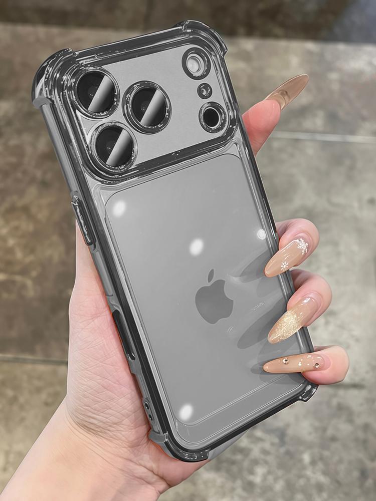 Shockproof Phone Case For For Iphone 1 14 13 11 12 16 17 Air Pro Max 14 1 Plus 16Pro 17Pro Silicone Clear Plating Protector Cover