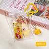 Kawaii Labubu Keychain Creative Cartoon Anime Keyring Girly Bag Pendant Backpack Hanging Decoration Lovely Gifts
