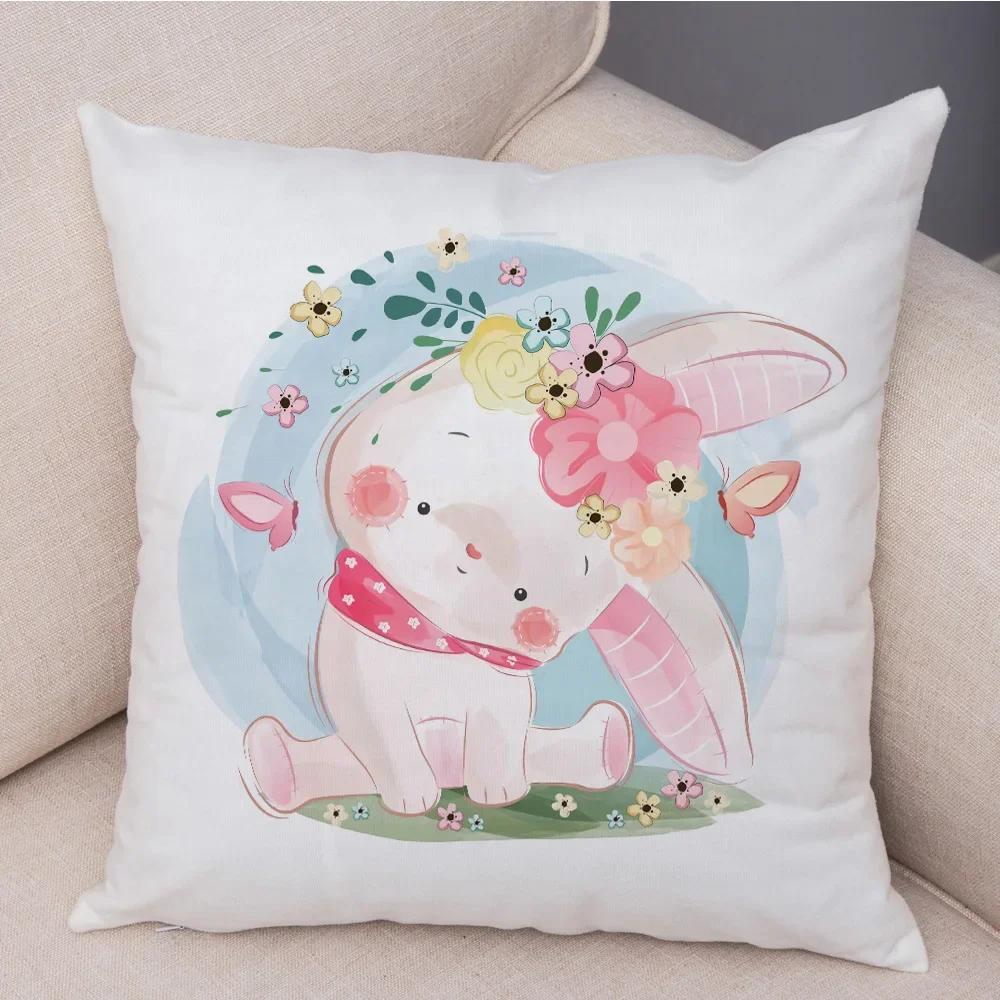 Super Soft Plush Cute Cartoon Giraffe Eleghant Lion Pillow Case Nordic Kids Room Decor Lovely Animal Cushion Cover for Sofa Home