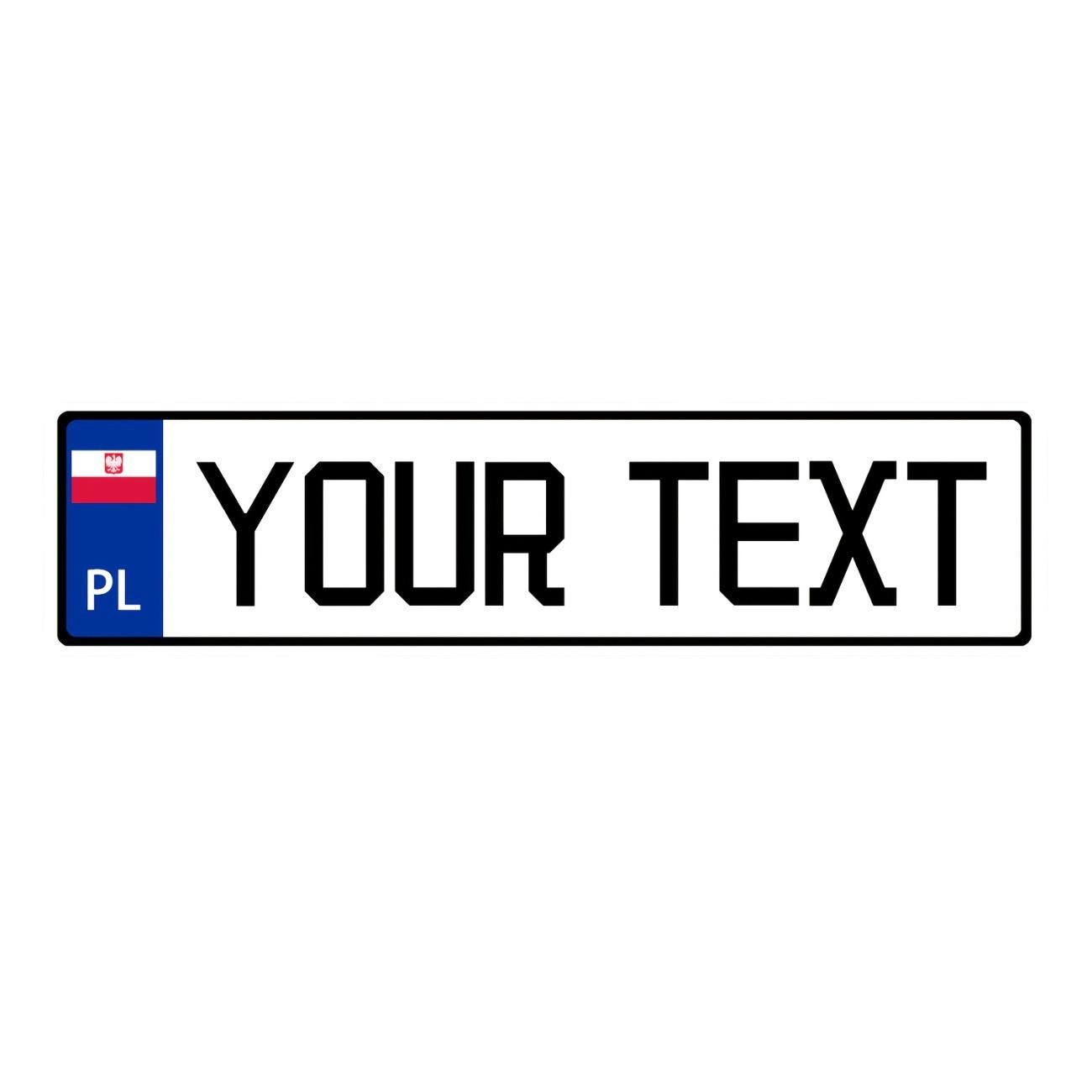 1pc Vintage Poland Metal Sign Home Garage Wall Decor белый
