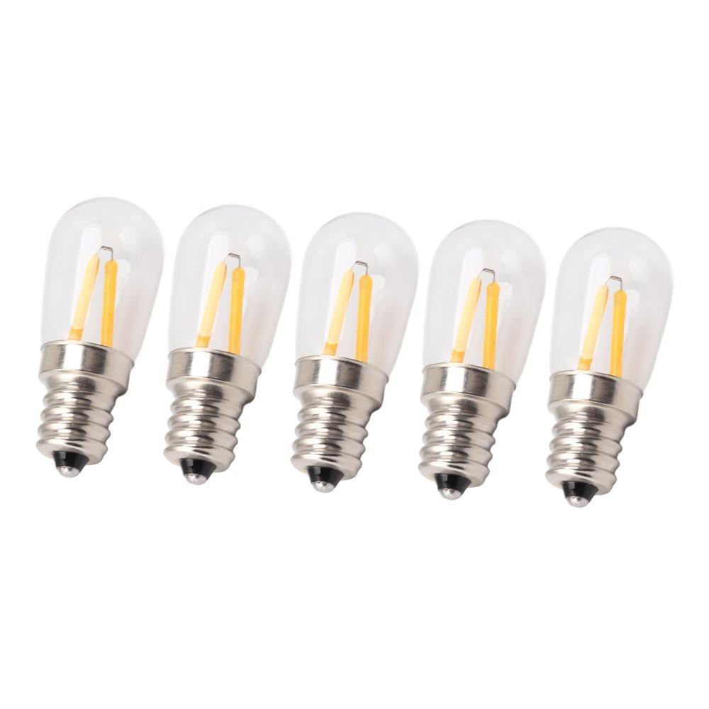 5 Pack E12 LED Fridge Light Bulbs 110V Fridge Light Bulbs Refrigerator Lamp Bulbs Indoor