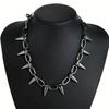 Hip Hop Bulletpunk Gothic Rivet Necklace for Party Occasions, All-Season Accessory Men and Women Jewelry