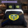 Biancheria da letto a tema Leeds United Set 3 Pezzi Copripiumino Biancheria da letto Decorativa Per Camera Adolescenti Decorazione Casa