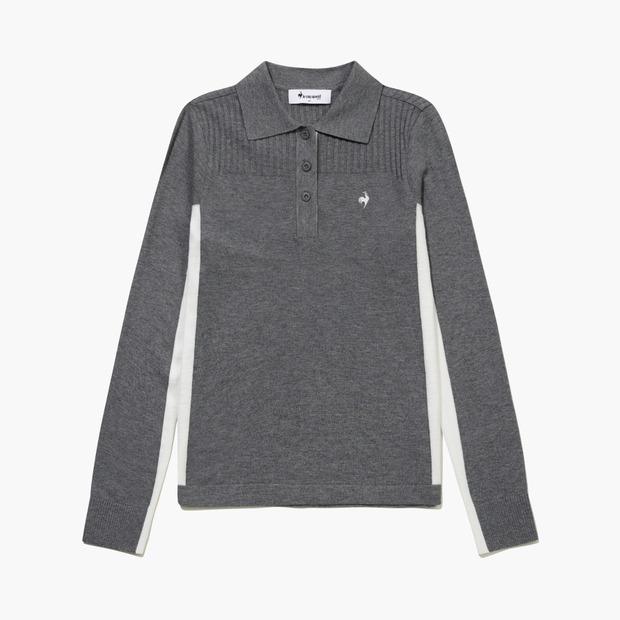 LECOQ GOLF Women'S Contrast Collar Sweater (Gq322Lkp92)