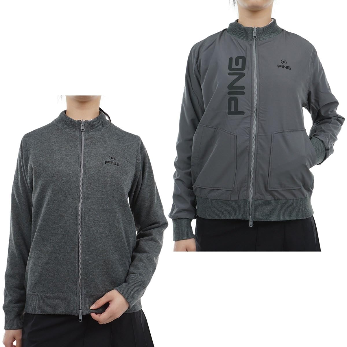 

Knit Blouson Golf L [Pin Apparel] Women s (Reversible) / / 622-3270008 020_Gray