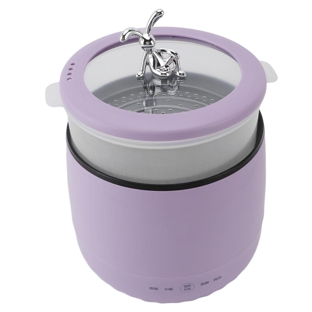 Elektrický mini vařič 1,8L 450W Rychlé vaření Mini rýžovar do koleje, kanceláře, na cesty