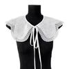 Popular Detachable Collar Embroidered Lace Trim False Collar For Female Teens Girl Daily Outfit Styling Accessory