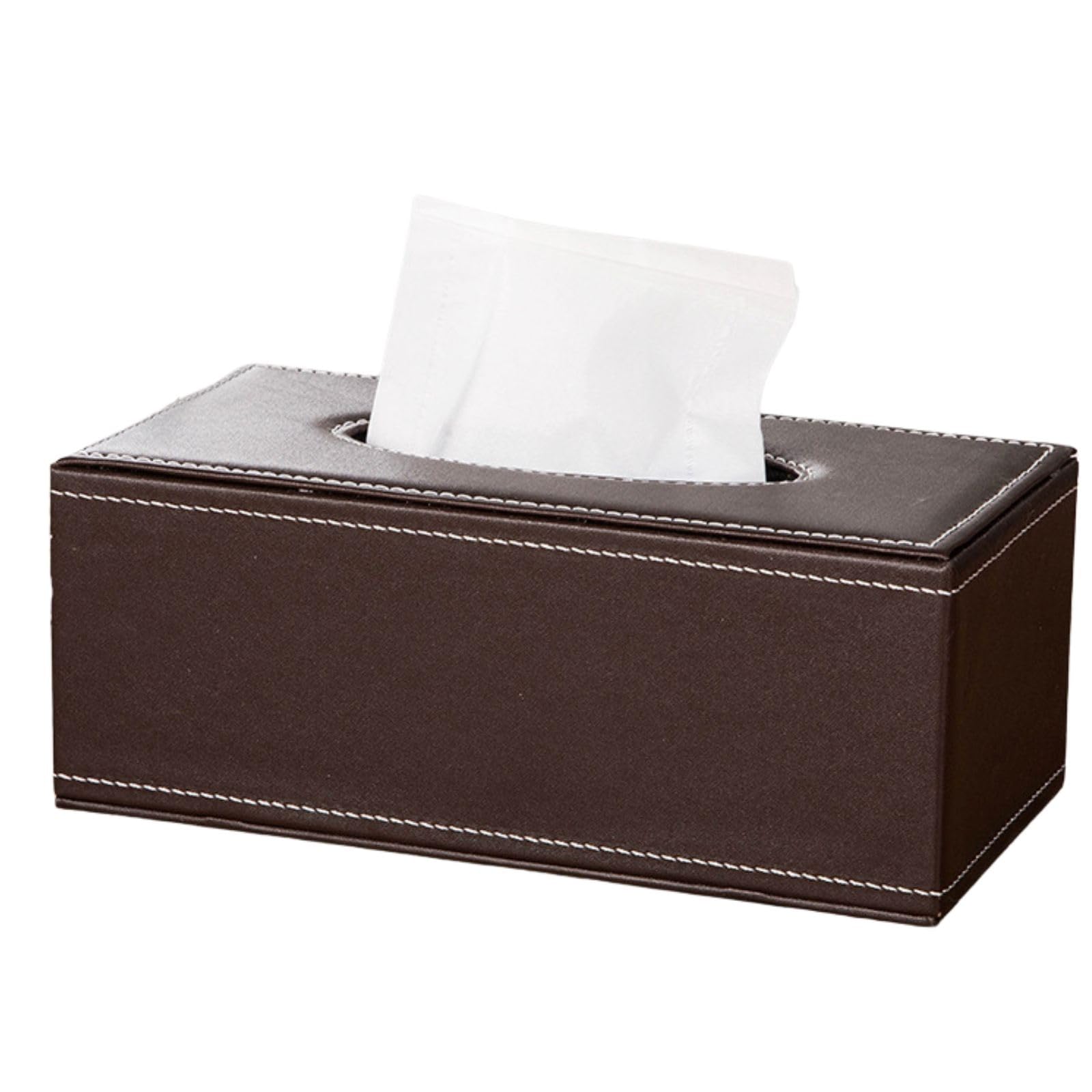 

EMIRAIZE Tissue Case/Box, Stylish Interior Tissue Cover, Cute (Brown)
