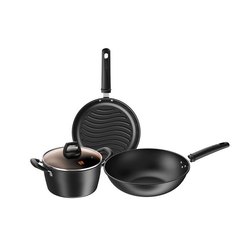 Kobach Double Rust-Proof Iron Cookware Set