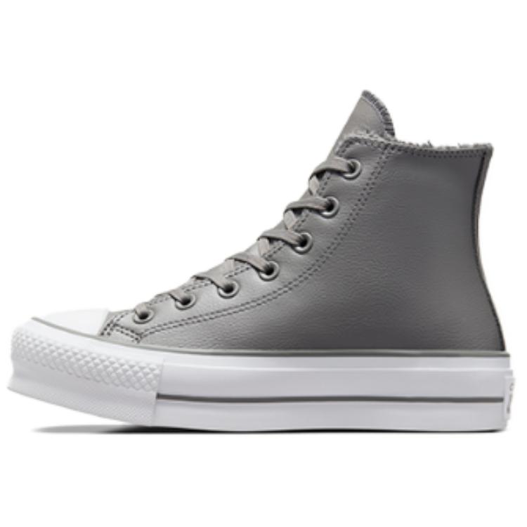 

Converse Chuck Taylor All Star Удобные и Универсальные Модные Нескользящие Высокие Кеды для Скейтбординга Унисекс Серые 35 серый